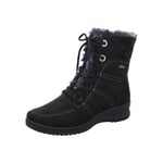 ara Femme MÜNCHEN Botte de Neige, Schwarz,Graphit, 39 EU