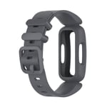 Fitbit Ace 3 / Inspire 2 integroitu kellonauha - Tummanharmaa Silver grey