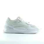 Puma RS 9.8 Core White Textile Mens Lace up Trainers 370368 01 - Size UK 5