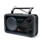 Radio portable analogique noir - Muse - m06ds - noir