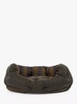 Barbour Tartan Quilted Dog Bed, Olive Green