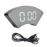 (white)Alarm Clock With Usb Charger Digital Alarm Clock For Bedroom Digital