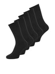 JACK & JONES Men's Jacbasic Bamboo Sock 5 Pack Noos Socks, Black / details: black, black, black, One Size