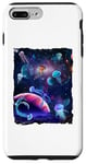 Coque pour iPhone 7 Plus/8 Plus Sea jellies Wild Pet Animal Universe Galaxy Stars Jellyfish