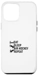 Coque pour iPhone 15 Pro Max Eat Sleep Air Hockey Repeat - Air Hockey