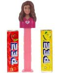 Brunette Barbie Pez-Holder med 2 stk Pez Pakker