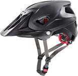 uvex Quatro Integrale - Casque de Vtt Extrêmement Léger pour Hommes et Femmes - Réglage de la Taille Individuel - Visière Réglable - Black Matt - 52-57 cm