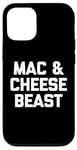 Coque pour iPhone 12/12 Pro Mac & Cheese Beast T-shirt humoristique avec inscription humoristique