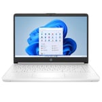 HP 14s-dq0508na 14" Laptop Intel Celeron N4120 4GB RAM 128GB Storage White