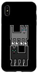 Coque pour iPhone XS Max Gris et noir Pixel Art Cats mignon pixel chat chaton rétro