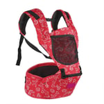 Thole Adjustable Baby Carrier Ergonomic Hip Seat Breatheable Infant Newborn Front Carrier Wrap Sling BackpackToddler Holder,red
