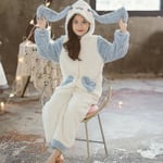 Sanrioed Plysch Anime Cinnamoroll Vinter Flanell Barn Rompers Flicka Pojke Småbarn Overall Spädbarn Kläder Pyjamas Barn Overall Present 150cm