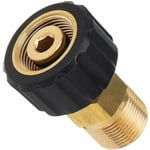 Raccord de Nettoyeur Haute Pression, M22 x 15 mm Filetage Femelle à M22 x 14 mm Filetage Male Raccord Rapide Nettoyeur Haute Pression Adaptateur