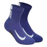 Nike Multiplier Ankle Socks Chaussettes De Running Pack De 2 Unités - Multicouleur