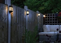 Powertek Solar Deluxe Fence Lights - Pack of 4