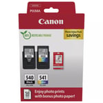 Pack De 2 Cartouches Noire + Couleur + Papier Photo Canon Pg-540 / Cl-541 Canon