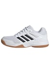 adidas Speedcourt Indoor Shoes Kids, Cloud White/Core Black/Gum, 5.5 UK