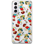 ERT GROUP mobile phone case for Samsung S21 PLUS original and officially Licensed Disney pattern Pinocchio 002 optimally adapted to the shape of the mobile phone, partially transparent