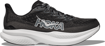 Hoka Women's Mach 6 Wide Black / White, 36 2/3