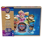 Spin Master Games- Paw Patrol The Mighty Movie-3 Puzzles en bois-24 pièces dans Une boîte de Rangement, 6067929