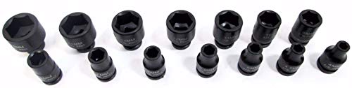 US PRO 14PC 1/4 DR 6 PT Shallow Impact SOCKETS B1429