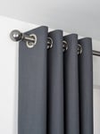 John Lewis Select Classic Eyelet Curtain Pole with Ball Finial, Wall Fix, Dia.25mm