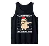 Dab Through The Snow Pug Ugly Christmas Sweater Dog Dance Tank Top