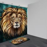 The Lion King Waterproof Bathroom Shower Curtain Bath Mats Multi 40*60 Mat