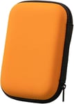 Coque Pour Disque Dur Externe Sac Disque Dur Pour 2.5""Disque Dur Portable Hdd Ssd Étui Case Compartiments Intérieurs Avec Proche Filet Disque Dur Protection Sac Antichoc Rigide Coque,Couleur Orange