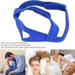 Adjustable Anti Snoring Chin Straps Snore Reduction Sleep Aids Devices Blue