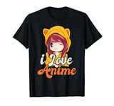 Japan Anime Lover Manga Kawaii Otaku Girls Gift I Love Anime T-Shirt