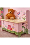 Fantasy Fields Magic Garden Childrens Kids Wooden Toy Storage Bench