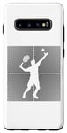 Coque pour Galaxy S10+ Tennis Balls Joueur de tennis Tennis