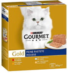 Gourmet Gold Lot de 12 boîtes de 8 boîtes de 85 g de Nourriture Humide pour Chat