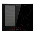 Klarstein Plaque Induction 7000W, Plaque de Cuisson Electrique à Induction, Plaque Induction Encastrées 4 Feux, Tables de Cuisson Encastrable, Contrôle Tactile, Rechaud Electrique pour la Cuisine