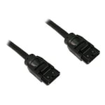 Xclio 45cm SATA 3 Extension Cable w/ Locking Latches - Black