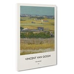 Big Box Art The Harvest Vincent Van Gogh Canvas Wall Art Framed Picture Print, 30 x 20 Inch (76 x 50 cm), Exhibition