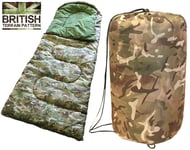 Army Combat Childrens Kids Boys Camo Mummy Travel Sleeping Bag Camping Festival