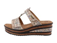 Romika Femme 74r0182002 Sandale, Beige Multi, 40 EU