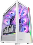 MC-ULTRA BLANC, TOUR GAMING CUSTOM XXL E-ATX, DOUBLE BANDE LED ARGB, DOUBLE FENÊTRE VERRE TREMPÉ, DOUBLE STRUCTURE CAMÉRA VERTICALE[CLA171031]