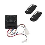 36V-72V Electric Scooter Alarm System Dual Remote Control Security Moped Alarm A