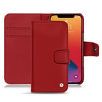 Housse cuir Apple iPhone 13 Pro - Rabat portefeuille - Rouge - Cuir lisse - Neuf