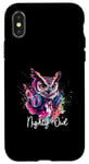 iPhone X/XS Colorful Artistic Owl Headphones Party Night Owls Case