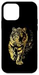 iPhone 12 mini Gold Tiger Powerful Zen Pose Aura Golden Tiger Case