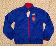 ADIDAS Spain World Cup Reversible Anthem Women’s Size 8-10uk Jacket HE8904 BNWT