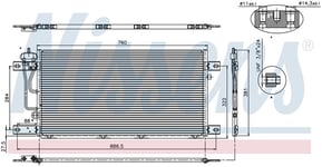 Kondenser Scania G/P/R series 94503