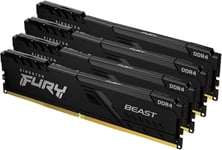 FURY Beast 32GB (4x8GB) 3600MHz DDR4 CL18 Mémoire Kit pour PC Kit de 4 KF436C17BBK4/32.[V1251]