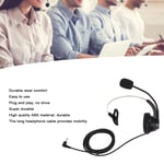 H360‑2.5 Business Headset 2.5mm Computer Headphones With HD Mic For Call Cen Fit