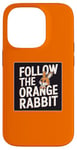 iPhone 14 Pro Follow the Orange Rabbit - Bitcoin Cryptocurrency Crypto Case