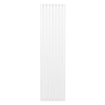 Radiateur à Colonne Ovale 1800mm x 480mm, Chauffage Moderne Vertical à Tube Ovale en Acier au Carbone Blanc Brillant, Cuisine Salon Salle de Bain [Brosse, Attaches Murales & Supports INCLUS]